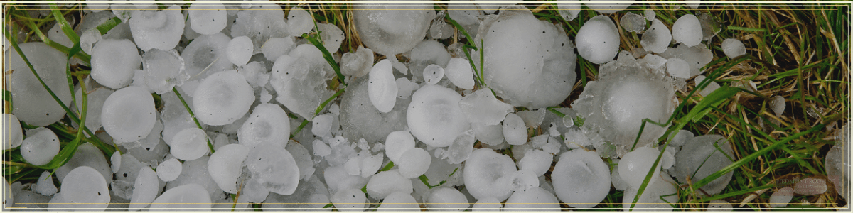 Large Pieces of Hail Damaging Roof - Piedmont Roofing